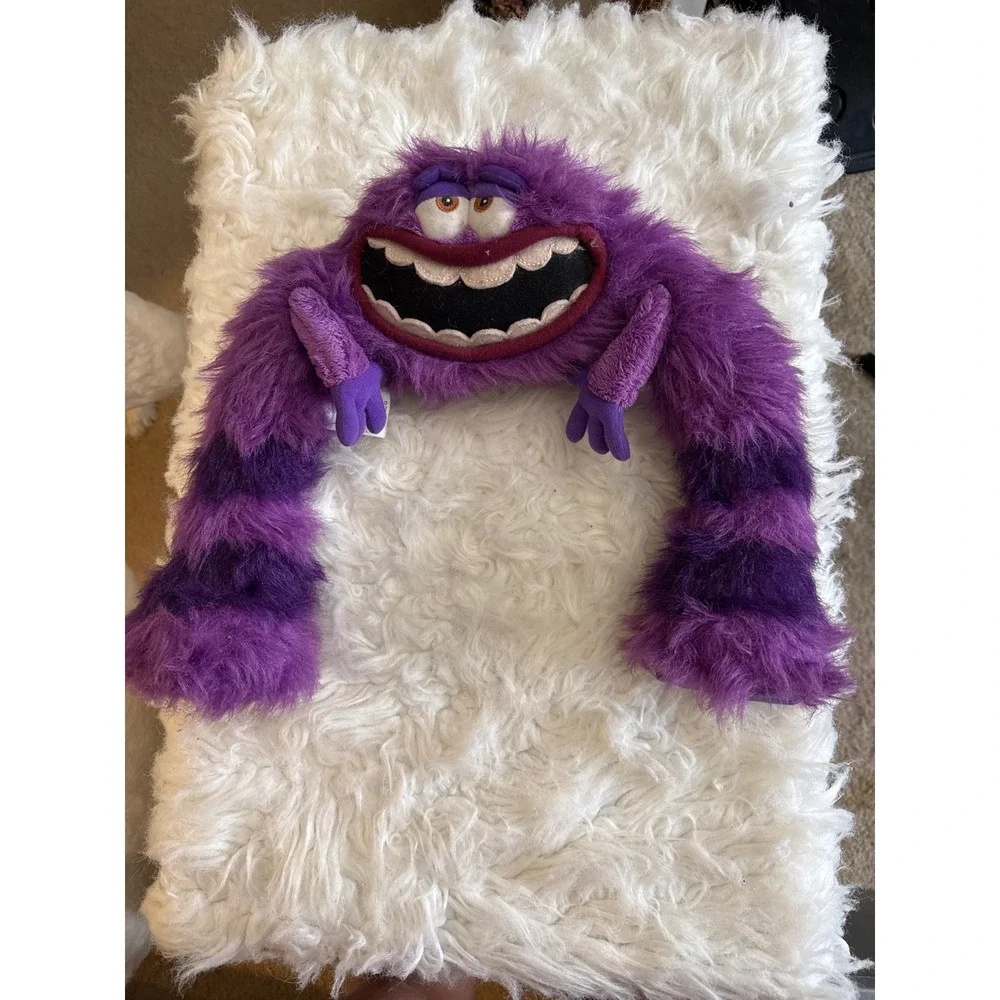 Disney Store Monsters University Art Plush Purple Striped 14 Inch Oozma Kappa